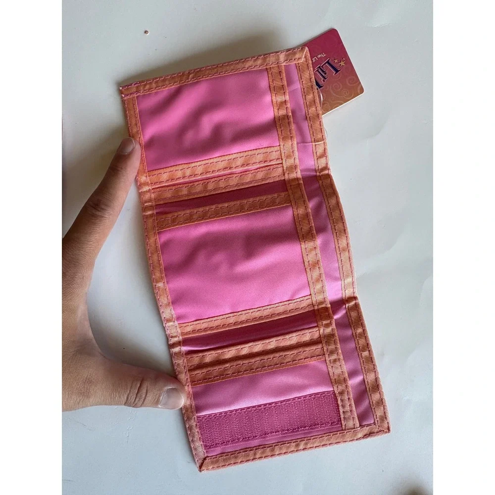 Vintage Lil Bratz Trifold Wallet Purple Pink Argyle Cherry Y2K MGA NWT